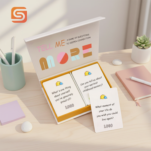 บริการพิมพ์ของผู้ผลิต รับพิมพ์การ์ดเกมคำถามสนทนาแบบกำหนดเอง พิมพ์ไพ่ - Product Image 2