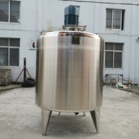 Pâte alimentaire industrielle Chauffage électrique à la vapeur Réservoir de mélange 1000 5000 litres Plein acier inoxydable Eau Lait Stockage Moteur Liquide
