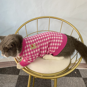 Cozy Winter Warm Soft <b>Polyester</b> Pet Sweater for Dogs and Cats Teddy Bichon Comfortable Casual Knitwear Factory Supply - Product Image 3