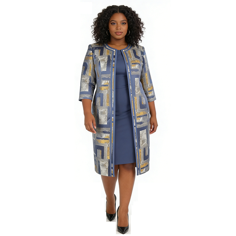 Chic Styles and Comfort in long jacket dress design for Trendy Women