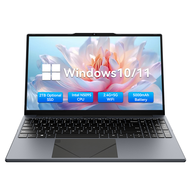 Factory Wholesale Windows 11 N5095 N95 N100 Optional Customized SSD 15.6inch Business Laptop Notebook Computer PC for Office