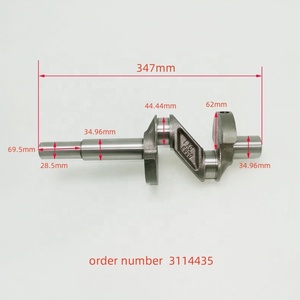 Albero Motore 3114435 per Compressore di Refrigerazione Copeland D2SK-75X-EWL 2SC*-55X D2SC-550 D2SC*-65X D2SC-650 D2SK-65X DLHA2 - 50 - Product Image 2