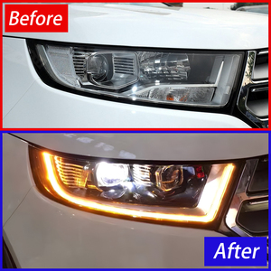 Ensemble de phares automatiques LED de haute qualité pour <span class=keywords><strong>Ford</strong></span> <span class=keywords><strong>Edge</strong></span> 2015-2019 lampes avant de voiture 2 outil de lentille de projecteur 6000k nouvelle voiture - Product Image 2