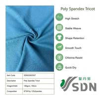 Tela de Tricot de Poliéster y Spandex Suave de 185 g/m², Diseño Personalizado, Antipilling, Secado Rápido, para Trajes de Baño
