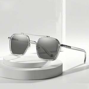 Gafas de Sol Polarizadas Fotocromáticas con Lentes de Moda Retro con Logotipo Personalizado 2025, Cambio de Color de Lentes para Conducir de Día y de Noche, Protección UV400 para Hombre - Product Image 4