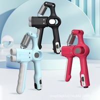 Fortalecedor de Agarre Digital Ajustable de Doble Ajuste 5-60KG con Contador para Ejercicios de Antebrazo y Dedos, Terapia de Mano