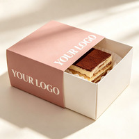 Boîte à gâteau personnalisée de type tiroir, emballage en papier de qualité alimentaire pour gâteau d'anniversaire, gâteau de mariage, boîte à dessert personnalisée, boîte à pâtisserie recyclable