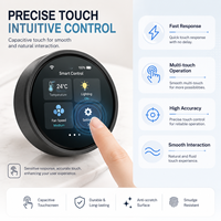 Module d'affichage HMI à bouton intelligent rond de 2,4 pouces, écran TFT LCD IPS rétroéclairé LED capacitif tactile 400x400 UART TTL LVGL