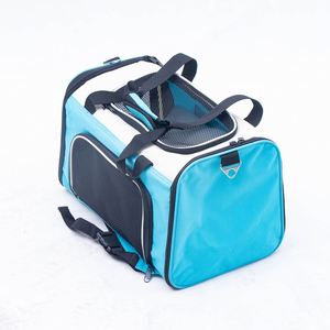 Bolsa de Viaje para Mascotas, Perros y Gatos, con Diseño de Rayas, Transpirable, de Malla, Gran Capacidad, para Interiores y Exteriores - Product Image 1