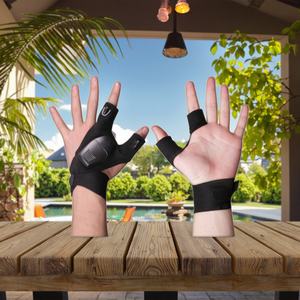 Gants de pêche lumineux à LED en polyester haute transparence pour la pêche nocturne en extérieur, personnalisables, directement de l'usine - Product Image 6