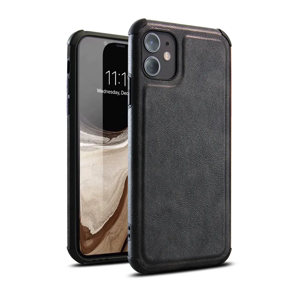 Premium Luxury Leather Case for APPLE Shockproof TPU with Multi-color Leather Phone Case for iPhone 12 /12 Pro Max