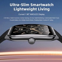 MT61 Ultra-Delgado 1,96 pulgadas Curvo AMOLED SmartWatch Moda Android Fitness Deporte GPS Batería larga Cuadrado magnético IP67 para