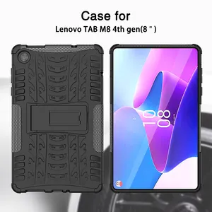 Cho Lenovo Tab M8 Gen 4 Tb-300fu 8 Inch 2023 Mềm TPU <span class=keywords><strong>PC</strong></span> Gồ Ghề Bumper Gấp Đứng 10.3 Inch <span class=keywords><strong>Tablet</strong></span> Trường Hợp Siêu Mỏng Cover Quay Lại - Product Image 4