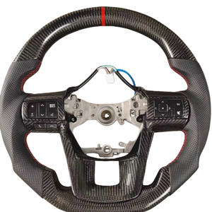 Volant en fibre de carbone pour <span class=keywords><strong>Toyota</strong></span> LC76 LC70 Fortuner Vigo Hilux Land Prado Fortuner 4 Runner Hilux Fortuner Real - Product Image 5