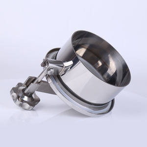 Tapa de Alcantarilla Sanitaria de Acero Inoxidable 304/316 YAB con Apertura Rápida, Volante, Tira de Presión y Brida para Presión Atmosférica - Product Image 3