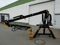 Grue de levage de haute qualité, grue à bois hydraulique portable avec grappin