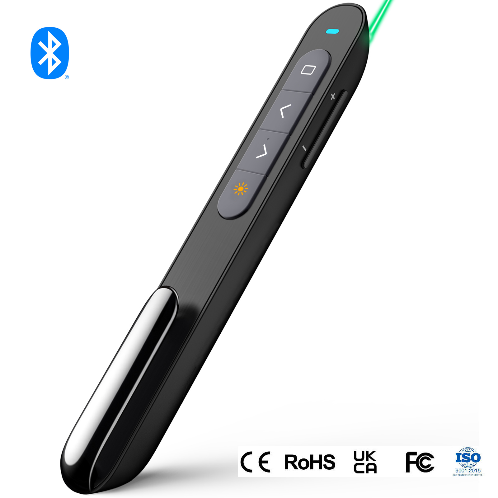 Black with Green Laser