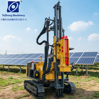 Pile driver solaire multifonctionnel pour projets EPC au Moyen-Orient, à entraînement hydraulique, adapté aux roches usées, à la boue et aux sols sableux