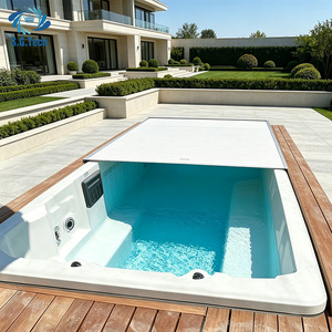 Couverture de <span class=keywords><strong>piscine</strong></span> automatique Water Crown, durable, à enroulement, pour piscines enterrées, jacuzzis et spas - Product Image 3