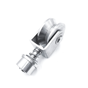 Roues de <span class=keywords><strong>portail</strong></span> coulissant robustes en acier inoxydable, roulettes à gorge en V, roulettes à <span class=keywords><strong>ressort</strong></span> <span class=keywords><strong>pour</strong></span> rail - Product Image 5