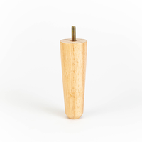 Jambes de table en bois tournées durables finition en bois dur naturel pour les jambes de modèle d'utilisation extérieure d'appartement d'atelier de salon
