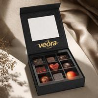 Boîte d'emballage de luxe pour dattes de Pâques en papier, chocolat, avec fenêtre transparente, idéale pour le Ramadan (Caja Con Ventana Ikolata Kutusu)