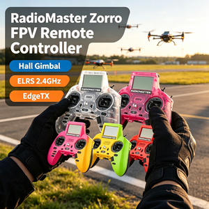 RadioMaster <span class=keywords><strong>Zorro</strong></span> FPV - Control Remoto 4 en 1 CC2500 ELRS de 16 Canales con Gimbal Hall, Módulo Nano EdgeTX, Transmisor y Accesorios FPV - Product Image 1
