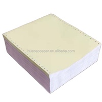 Papier autocopiant HUABAO 2 ou 3 plis en pâte de bois recyclée, haute qualité, 500 feuilles/paquet pour applications professionnelles