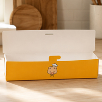 Boîte à hot-dogs pliable personnalisée en gros, écologique, biodégradable, fournisseur d'emballages alimentaires jetables