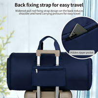 Sac de voyage Cargo souple, léger, matelassé, brodé, personnalisé, en nylon, avec fermeture éclair, imperméable, durable, séparation sec/humide, 36-55L