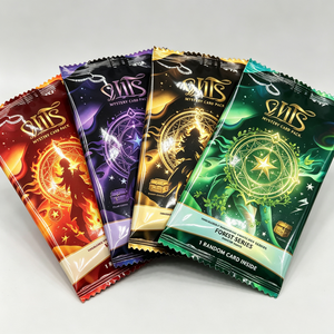 Pochette à fermeture arrière sur mesure OEM, faible MOQ, multi-tailles, pour cartes de jeu, paquets mystères et cartes TCG, avec encoche de déchirement facile - Product Image 4