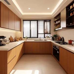 Meilleures ventes d'armoires de cuisine murales multifonctionnelles pliables écologiques résistantes à l'eau modernes personnalisées pour les grandes familles - Product Image 1