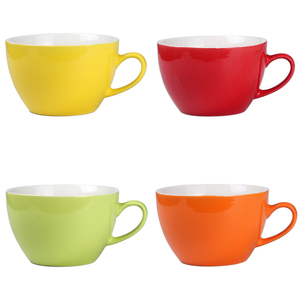Vrac pas cher porcelaine micro-ondes café en céramique soupe <span class=keywords><strong>bol</strong></span> avec poignée - Product Image 5