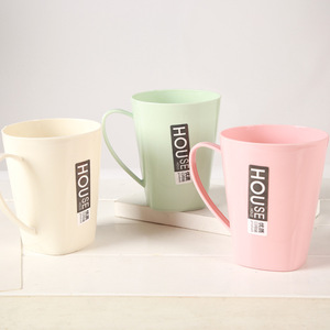 Tazza per spazzolino con manico, tazze per coppie, tazza da caffè, tazza in plastica per lavarsi la bocca, per bere acqua, da viaggio - Product Image 3