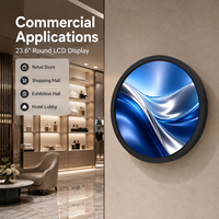 Solution d'affichage commercial personnalisée OEM ODM pour B2B, écran tactile capacitif LCD extérieur de 23,6 pouces pour la réception d'hôtel, luminosité de 1500 cd