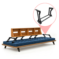 Engsel Sandaran Sofa Dua Sisi KD Dapat Disesuaikan Geser Maju Mundur 220mm Mekanisme Sofa Bed Perlengkapan Sofa Fungsional