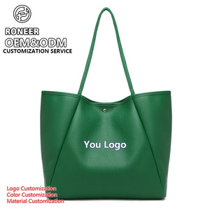 Logo personnalisable vente en gros sacs à <span class=keywords><strong>main</strong></span> pour femmes pour le shopping, le travail et un usage quotidien matériau PU durable design multi-poches et impression de logo - Product Image 1
