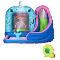 Castillo Inflable Comercial de Alta Calidad, Casa de Brinco para Niños con Tobogán, Juegos de Parque Infantil Interior al por Mayor