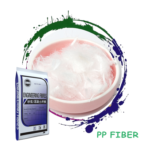 Industrial Grade PP Fiber for Concrete & Mortar Factory Price Cost-Saving Solution Enhanced Durability Industrial Design Style