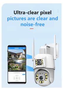 Giá Rẻ Nhất 4MP 8MP Cuộc Sống Thông Minh Ống Kính Kép Màu Tầm Nhìn Ban Đêm Ngoài Trời <span class=keywords><strong>Wifi</strong></span> Ptz Máy Ảnh Phát Hiện Chuyển Động DC 12V Điện Pan Nghiêng Máy Ảnh - Product Image 4