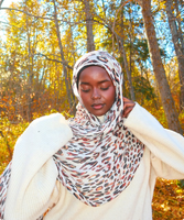 LOLOVE 2026 Nouveauté Tendance : Tissu Respirant en Rayonne Viscose à Imprimé Numérique Motif Léopard des Neiges pour Femmes Musulmanes – Idéal Quatre Saisons au Quotidien