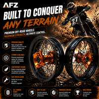 Jeu de roues à rayons de motocross 19"/16" avec jantes en aluminium anodisé CNC pour KTM SX85/FC85 2021-2024, kit de course pour moto tout-terrain électrique