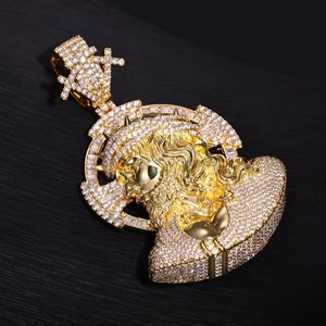 Collana con Pendente Cerberus da Uomo, Design Mostro Greco Antico, Gioielli Hip Hop con Confezione Personalizzata per Proprietari di Marchi - Product Image 2