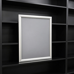 Cadre en aluminium professionnel de 25 mm avec panneau arrière en PE pour affiches murales et signalétique publicitaire - Product Image 1