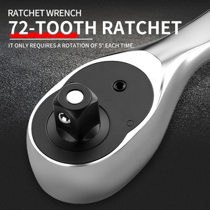 Llave de trinquete de acción rápida de alto torque de 24 dientes y destornillador de vaso - Diseño diagonal bidireccional, métrico, OEM, DIY - Product Image 4