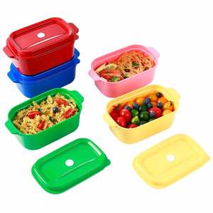 Food Container Set, <b>Microwave</b>-resistant Leak-proof Plastic <b>Lunch</b> <b>Box</b>, Children's School Bento <b>Box</b>, Stackable PP Material - Product Image 1