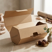 Maßgefertigte Kraftpapier-Geschenkbox Versandverpackung für Schokolade Blumen Kosmetik