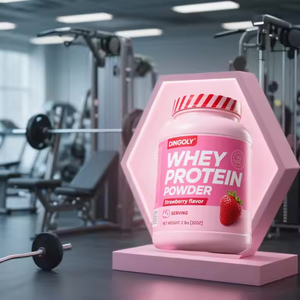 Constructeur de muscle Powder-2lb de protéine de lactosérum aromatisé à la fraise adulte OEM pour la forme physique et la musculation - Product Image 2