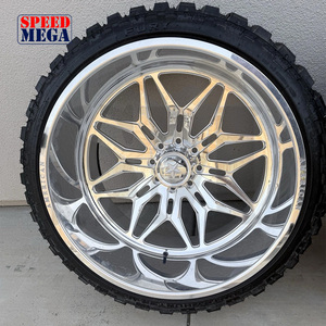 Rines Forjados de Aleación de Aluminio con Borde Pulido Profundo 6x139.7 8x165.1 8x170 para Camionetas Ford F150 GMC Silverado 2500 3500 Ram - Product Image 2