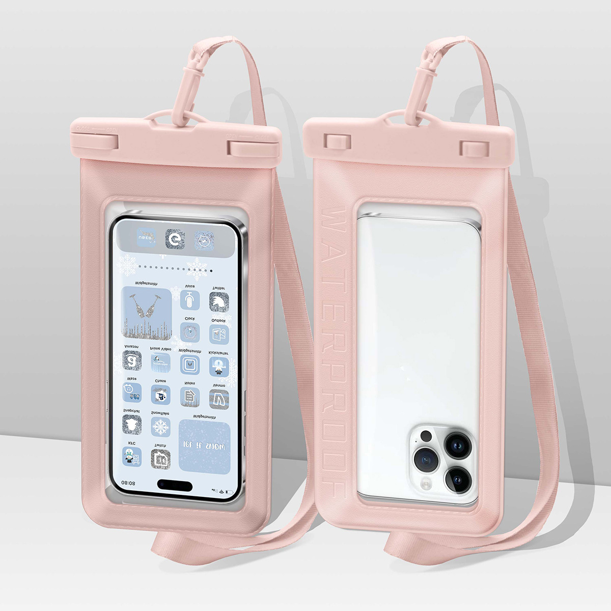 Rosa con textura de piel de oveja.